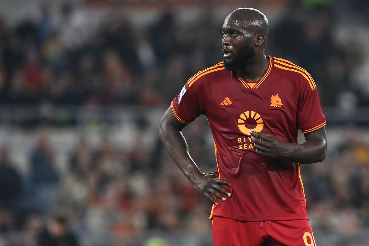 Romelu Lukaku in action for Roma.